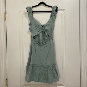 SIZE 4 | Women’s cutout summer dress - dark mint/sea foam